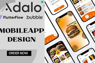 develop bubble io, adalo app with modern design, bubble app