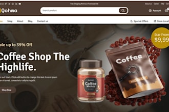 build branded coffee shopify store coffee store coffee subscription box website