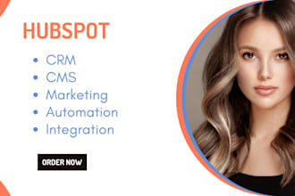 setup hubspot crm, cms, workflow, marketing, automation, integration