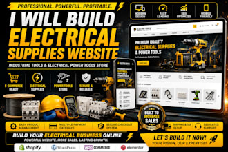 build electrical supplies website, industrial tools electrical power tools store