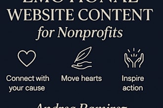write emotional content for nonprofit or charity websites