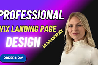 design or redesign wix website, develop a responsive wix landing page design
