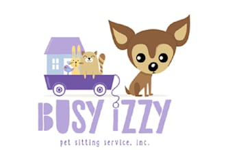 design gorgeous vibrant pet sitting logo