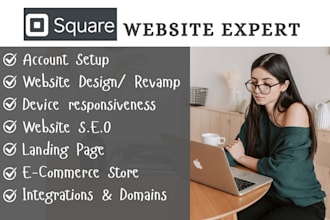 design square online store, square website design, square online, square website