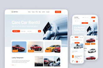 do responsive online car dealership website car rental website
