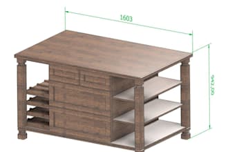create 3d model for woodworking furniture and carpentry with step by step guides