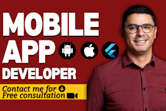 design and develop ios app and android mobile application as flutter developer