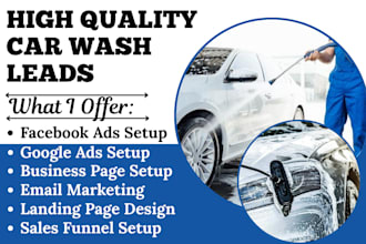 generate highly converting car wash leads car detailing leads via facebook ads