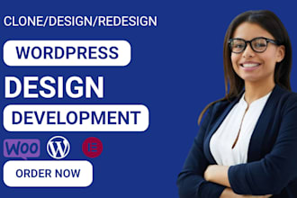 clone, redesign or wix, weebly, figma to wordpress website design development