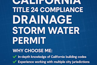 california title 24 compliance drainage plan storm water pe stamp