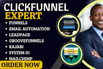 build funnels email automation leadpage groovefunnels kajabi system io mailchimp