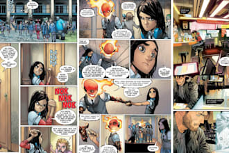 draw graphic novel comic book cover superhero comic book storyboard manga nsfw