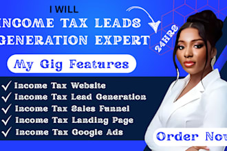 income tax leads bookkeeping leads finance website income tax website