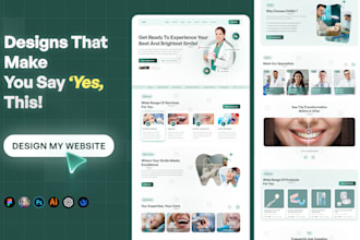 design landing page UI UX, figma website design