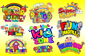 design logo for childcare, daycare, babyshop, school and kids