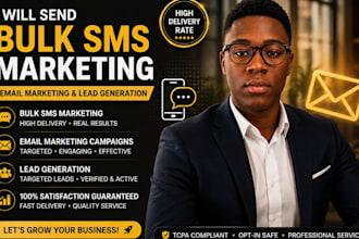 send bulk sms marketing email marketing blast text message b2b, targeted leads,