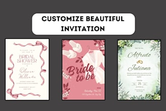 design wedding invitation card, party invitation, bridal shower, greeting card