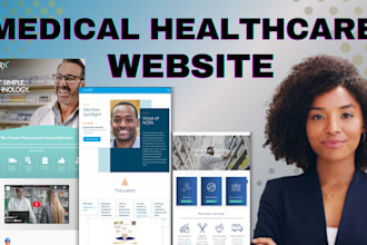 design professional medical doctor hospital clinic and healthcare websites
