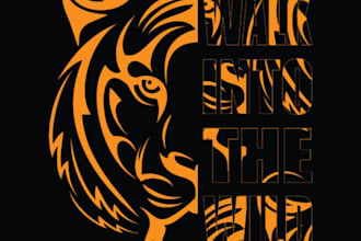 create stunning typography for t shirts, mugs, wall frames and notebook