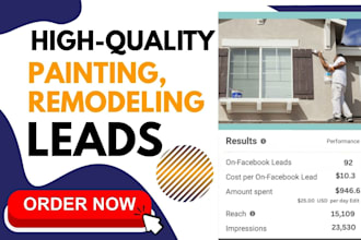 generate painting leads home remodeling drywall repair home improvement leads