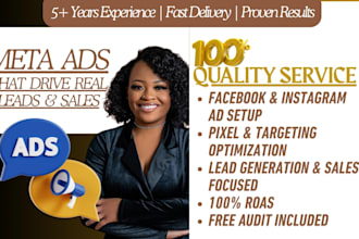 run high converting meta facebook ads and instagram ads for more leads and sales