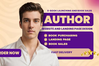 design author website, ebook website, book author website, ebook landing page