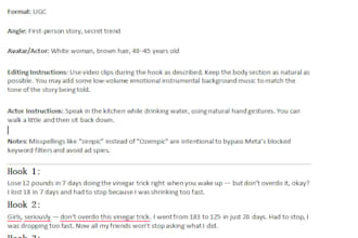 write high converting meta ads copy for weight loss and diabetes