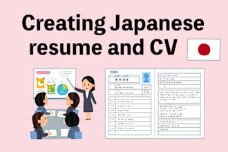 create a professional japanese resume and CV for foreigners