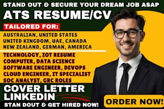 write software engineer resume UK IT computer data science cyber security grc cv