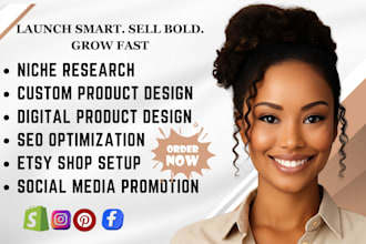 design etsy digital products etsy shop setup etsy pod shop etsy SEO listing