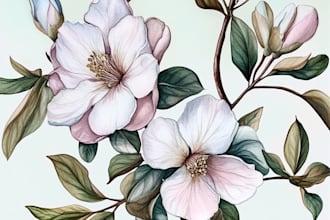 paint watercolour botanical illustrations
