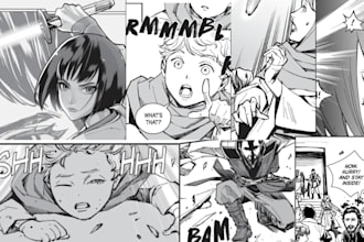 draw high quality anime or manga art, comic pages, and characters