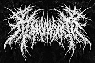 draw extreme death metal logo design for your needs