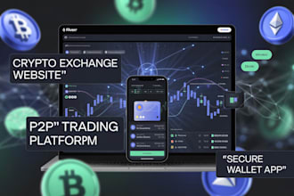develop crypto exchange website crypto wallet app p2p exchange crypto website