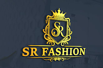 create a royal luxury gold logo for your business