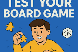 conduct a playtest of your board game and provide  feedback