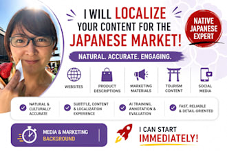 localize your content for the japanese market naturally