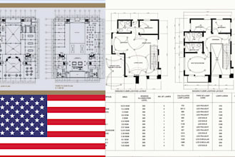 do city permit drawings, architectural plan, house, deck, garage,  porch layout