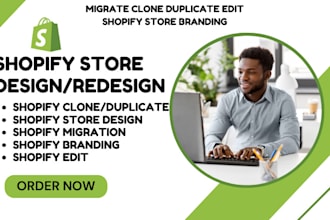 clone duplicate edit upgrade shopify store fix shopify  shopify branding