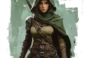 design your dnd art fantasy character monster or creature for you
