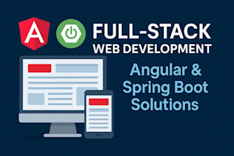 develop responsive web applications using angular and spring boot