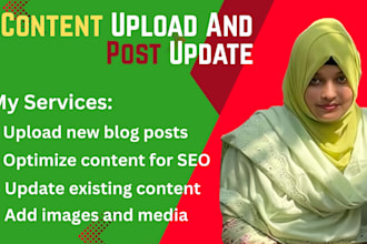 upload content and maintain your blog freshness and accuracy