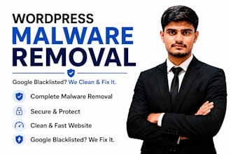 do wordpress malware removal, fix hacked website and secure it