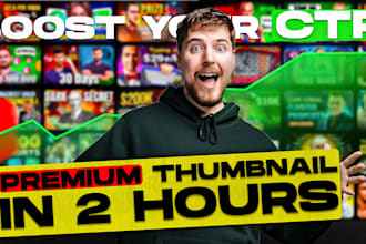 design catchy youtube thumbnail