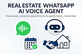 build whatsapp real estate ai voice agent, appointment scheduling ai close deal