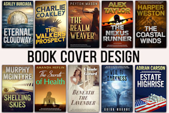 create a book cover design, ebook cover design or KDP book cover