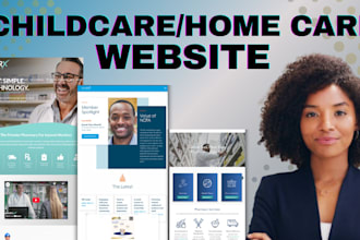 create professional daycare, preschool, kindergarten assisted living websites