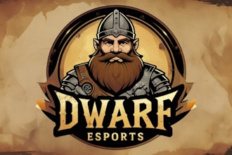 create awesome dwarf logo for your business
