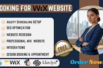 do professional wix website design with booking, store, seo, and membership