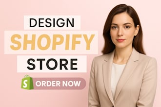 design shopify website, ecommerce store, build branded shopify store or redesign